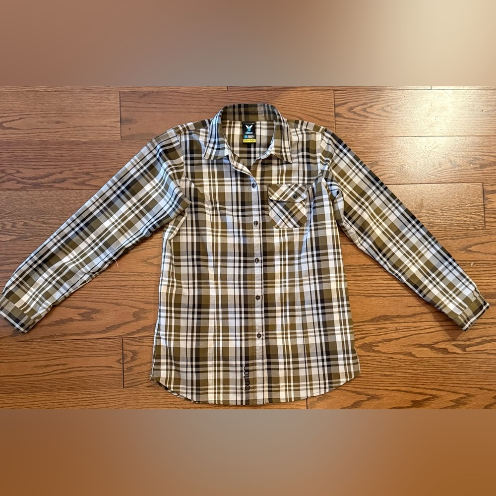 Burton Checkered Shirt in Green and Brown